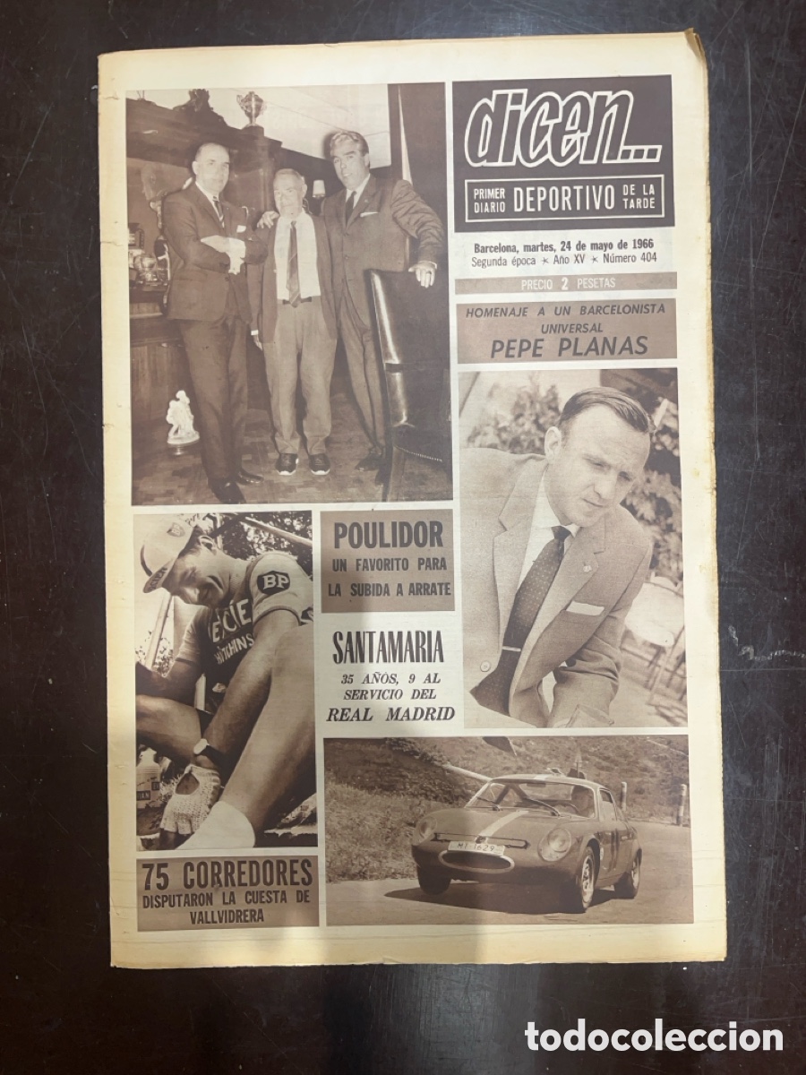 Sammelleidenschaft Sport: REVISTA QUE DICEN&hellip;,DIARIO DEPORTIVO DE LA TARDE, N&Uacute;MERO 404, (BARCELONESA PUBLICACIONES S.A)