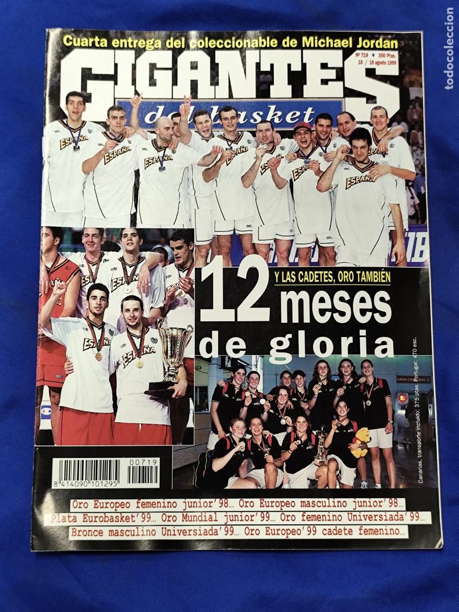 Coleccionismo deportivo: N&deg; 719 Revista gigantes del basket 1999 Eurobasket Francia CON POSTER