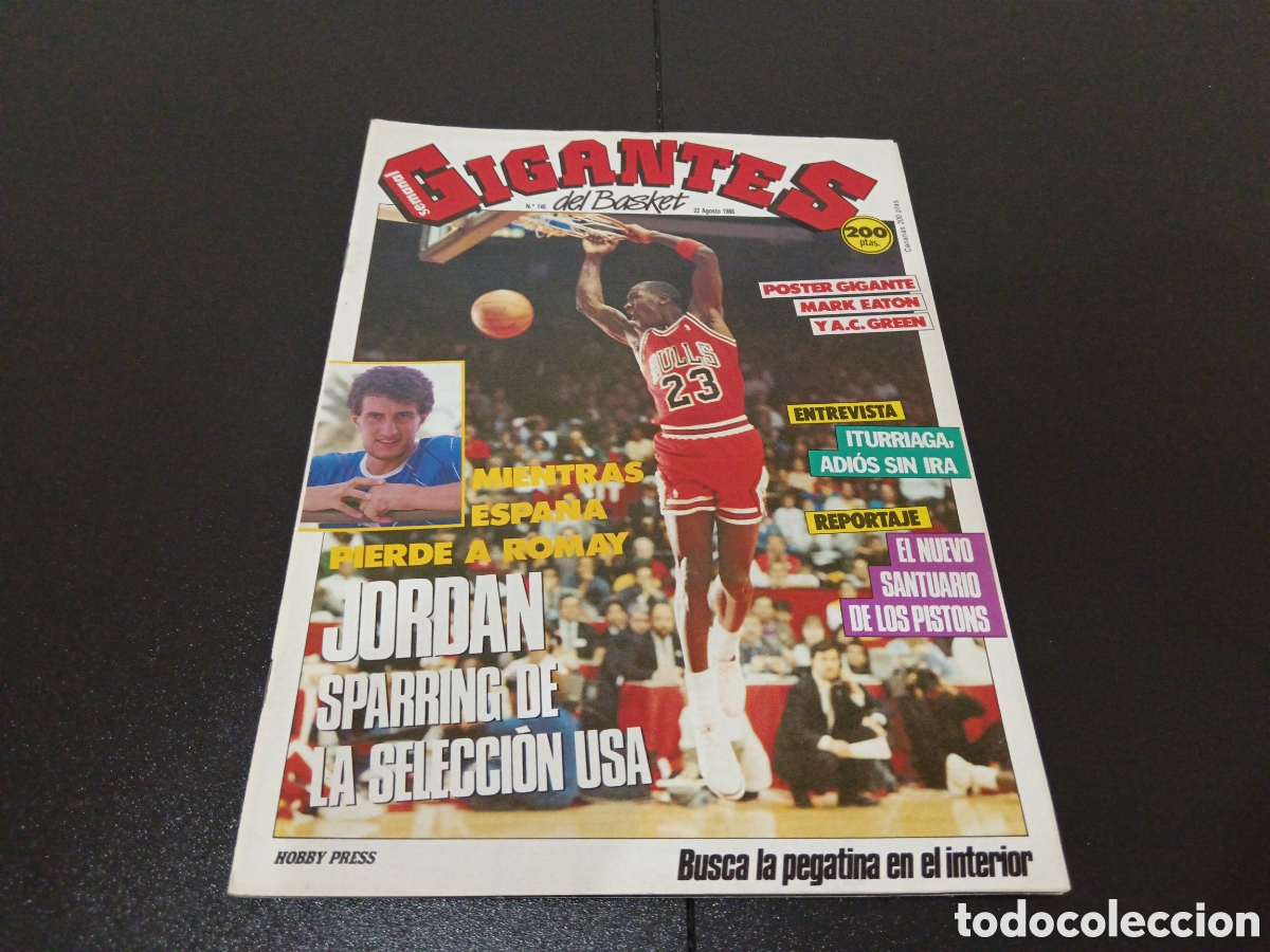Coleccionismo deportivo: REVISTA GIGANTES DEL BASKET N&deg; 146 A&Ntilde;O 1988 ROMAY JORDAN CON P&Oacute;STER MARK EATON Y A.C.GREEN