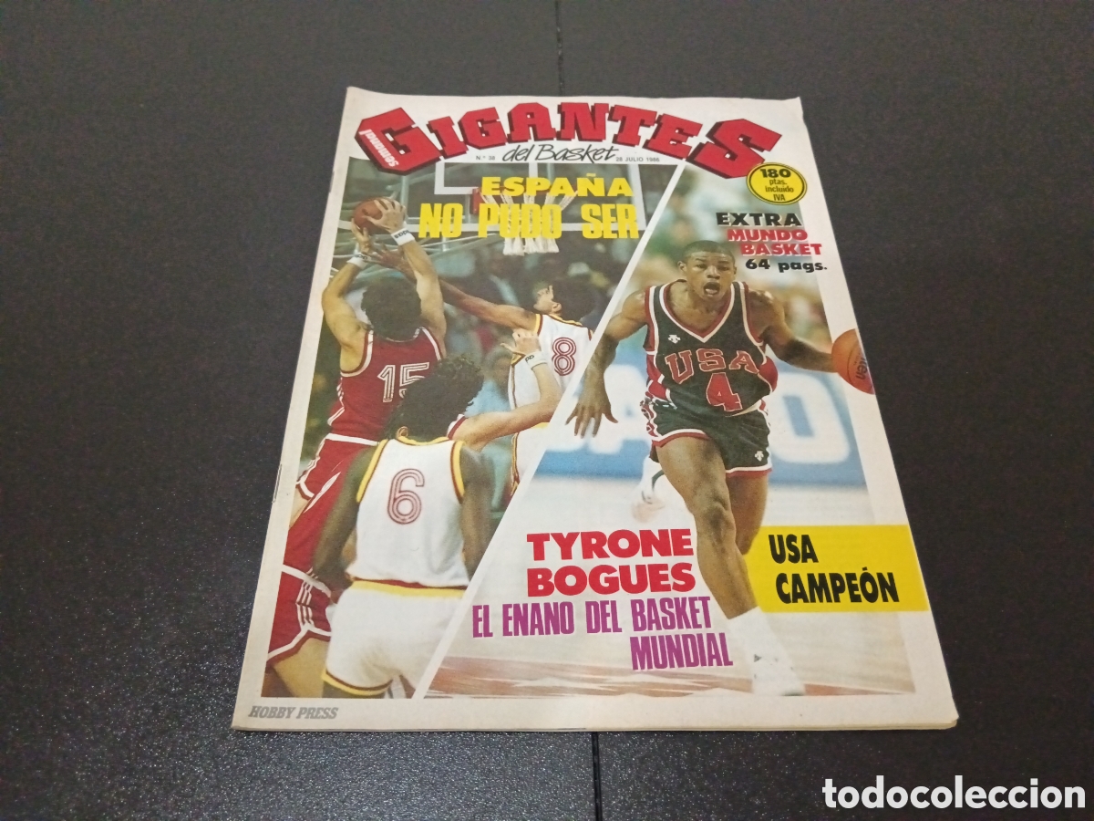 Coleccionismo deportivo: REVISTA GIGANTES DEL BASKET N&deg; 38 A&Ntilde;O 1986 ESPA&Ntilde;A NO PUDO SER EXTRA MUNDO BASKET