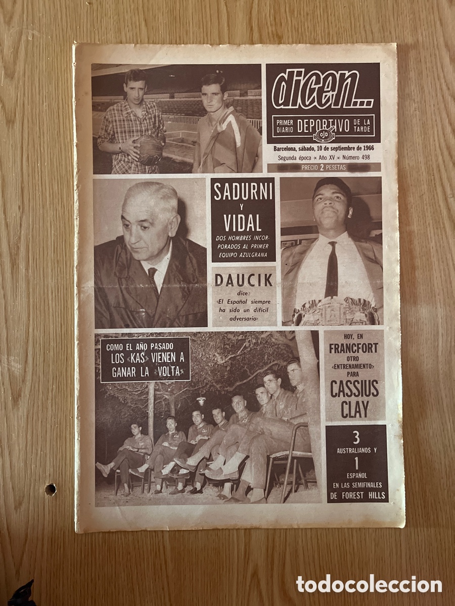 Sammelleidenschaft Sport: REVISTA DICEN&hellip;,DIARIO DEPORTIVO DE LA TARDE, N&Uacute;MERO 498, (BARCELONESA PUBLICACIONES S.A)