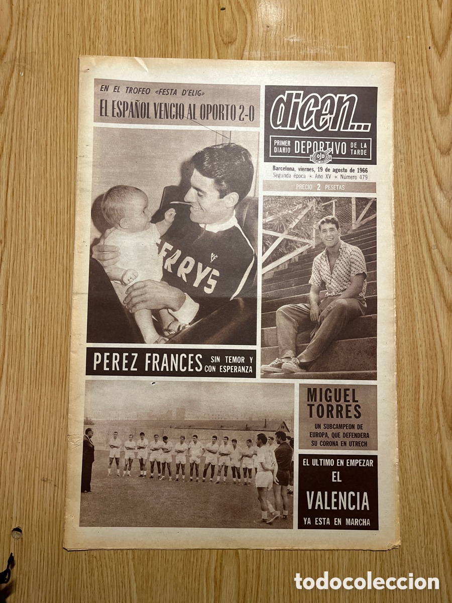 Sammelleidenschaft Sport: REVISTA DICEN&hellip;,DIARIO DEPORTIVO DE LA TARDE, N&Uacute;MERO 479, (BARCELONESA PUBLICACIONES S.A)