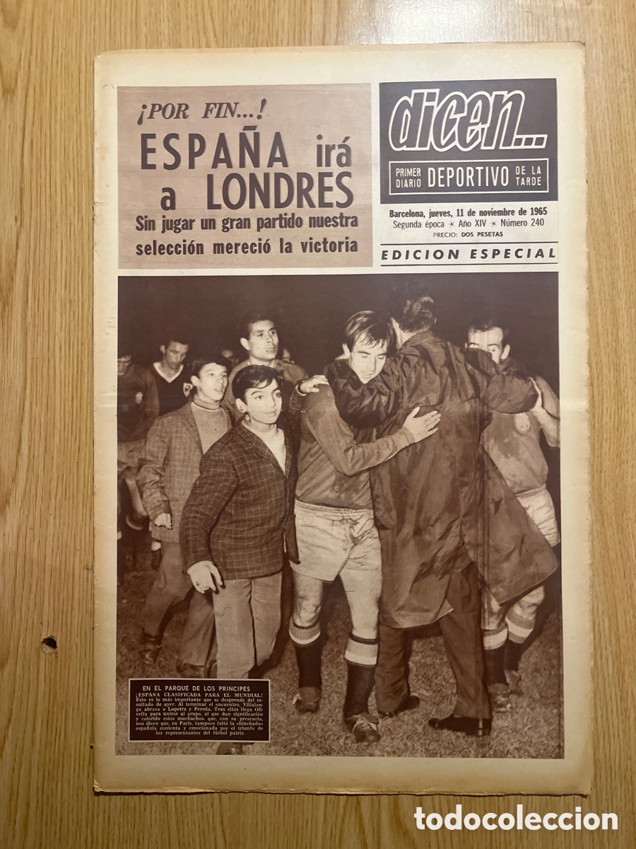 Collezionismo sportivo: REVISTA DICEN&hellip;,DIARIO DEPORTIVO DE LA TARDE, N&Uacute;MERO 240, (BARCELONESA PUBLICACIONES S.A)