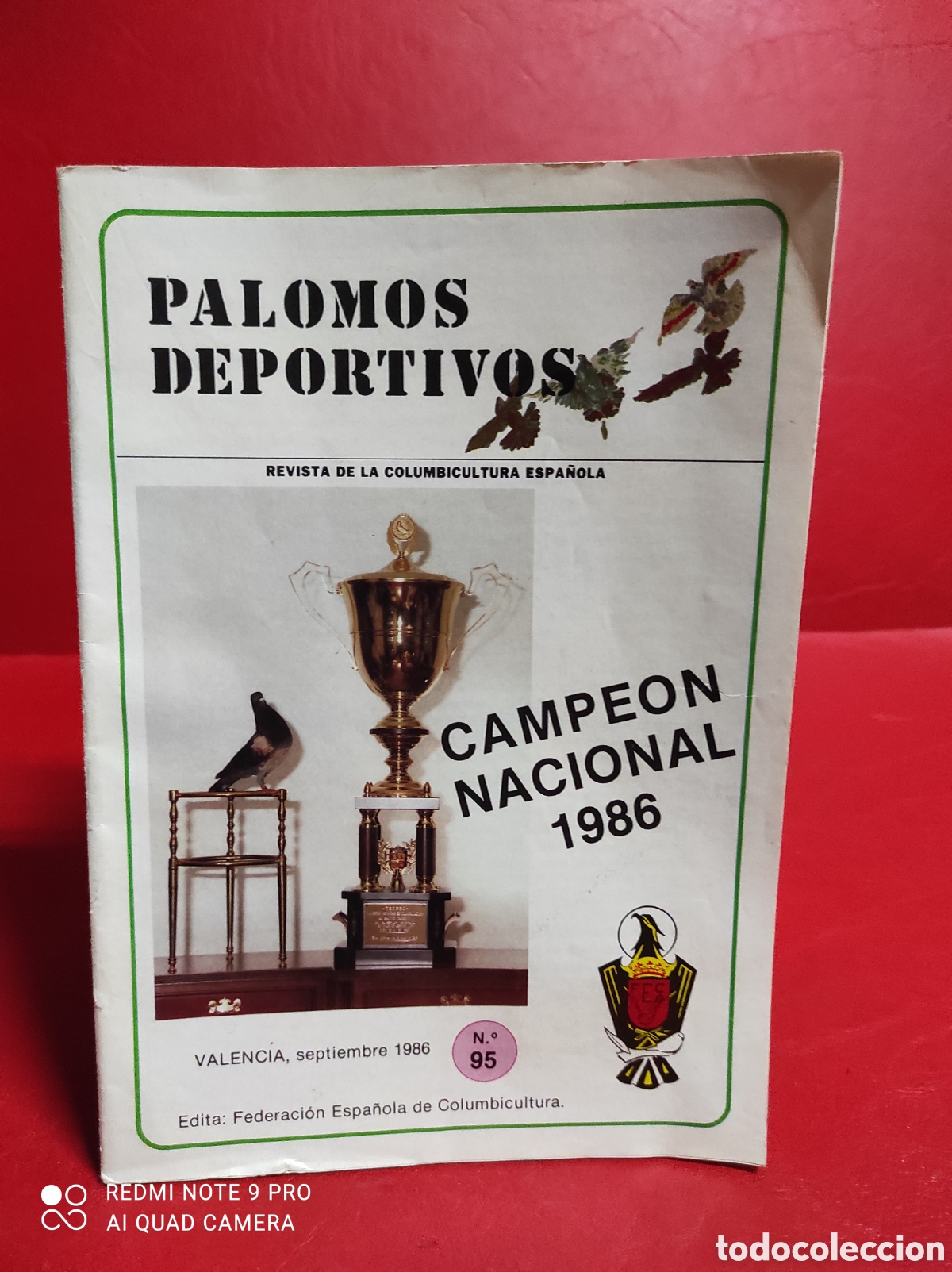 Collezionismo sportivo: Revista palomos deportivos.N&ordm;95 Septiembre 1986