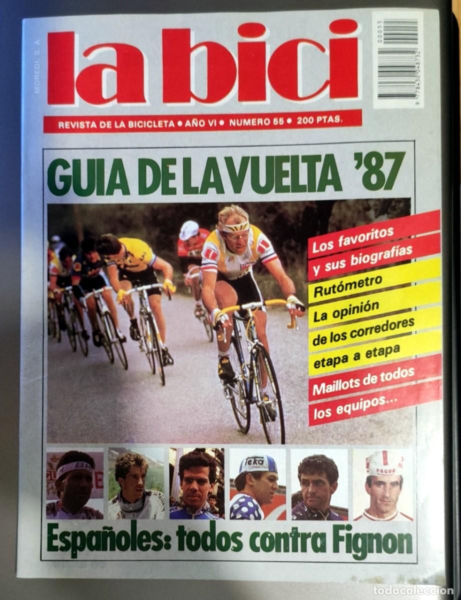 Collezionismo sportivo: ESPECIAL GUIA VUELTA A ESPA&Ntilde;A 87 REVISTA LA BICI N&ordm; 55 1987 - ETAPAS PARTICIPANTES EQUIPOS RECORRIDO