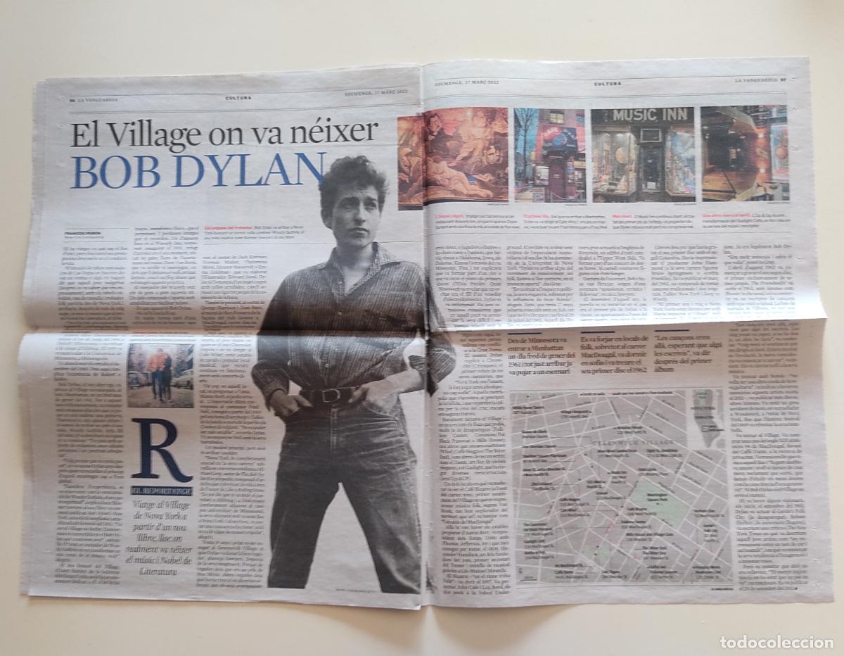Coleccionismo deportivo: RECORTE LA VANGUARDIA BOB DYLAN ROCK ESTRELLA NEW YORK MANHATTAN RETALL PREMSA
