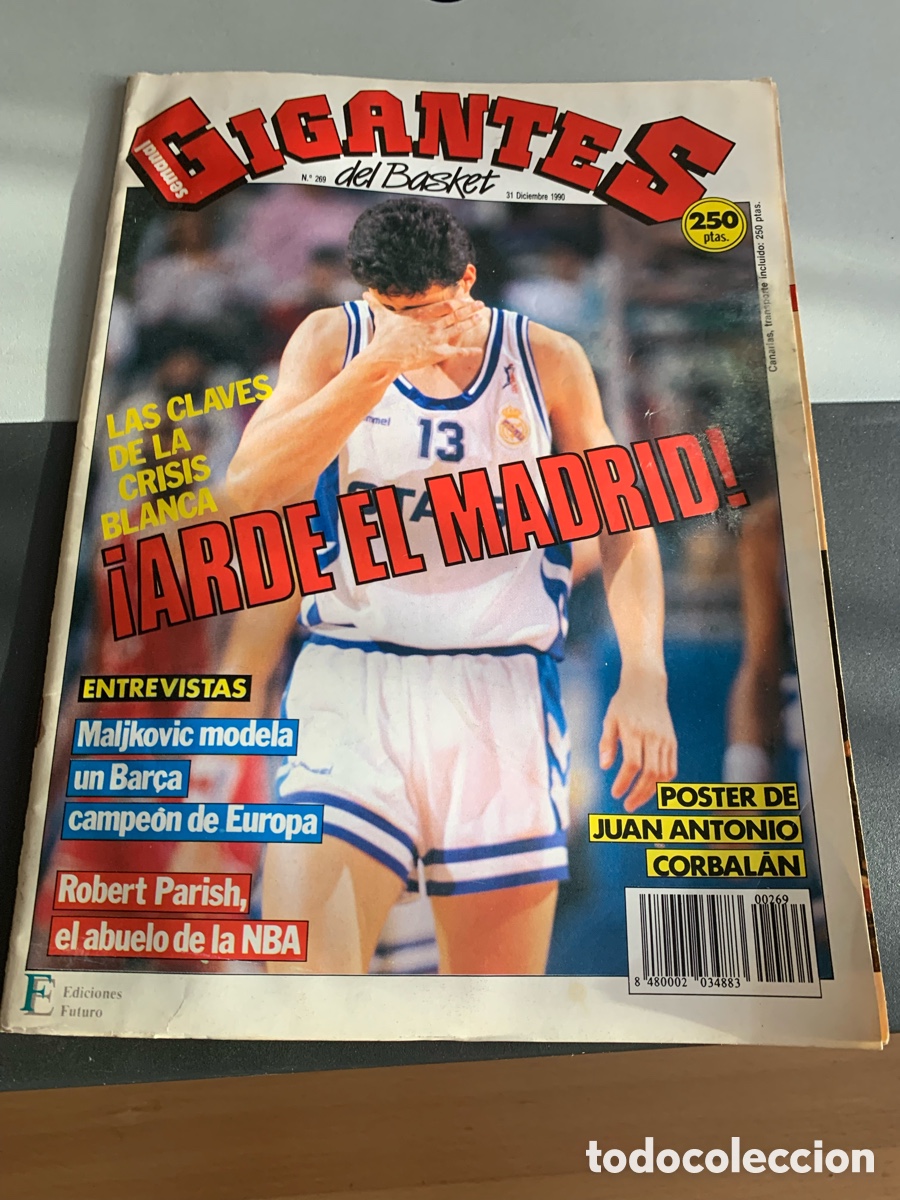 Coleccionismo deportivo: GIGANTES del BASKET. 269. P&oacute;ster. Juan Antonio CORBALAN