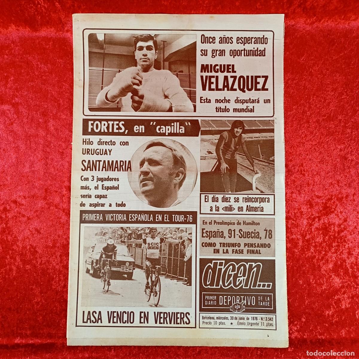 Sammelleidenschaft Sport: REVISTA DICEN - PERIODICO DEPORTIVO - N&Uacute;MERO 3.542 - 30 DE JUNIO DE 1976 - FUTBOL / 23