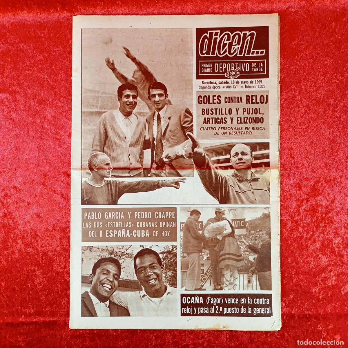 Sammelleidenschaft Sport: REVISTA DICEN - PERIODICO DEPORTIVO - N&Uacute;MERO 1.326 - 10 DE MAYO DE 1969 - FUTBOL / 39