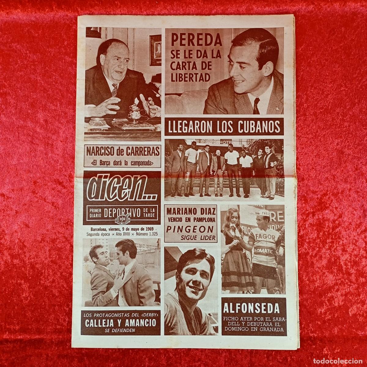 Sports collectibles: REVISTA DICEN - PERIODICO DEPORTIVO - N&Uacute;MERO 1.325 - 9 DE MAYO DE 1969 - FUTBOL / 40