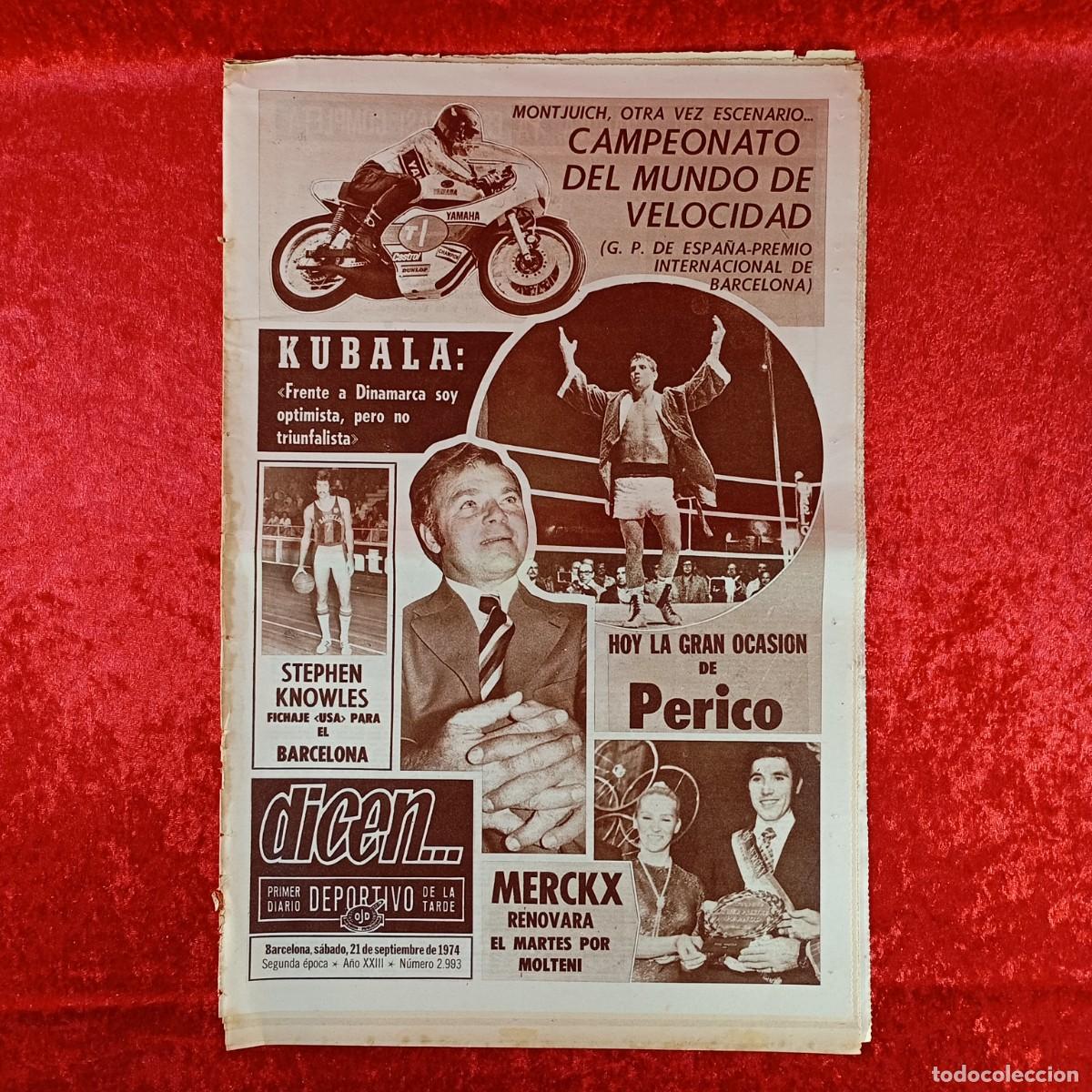 Sports collectibles: REVISTA DICEN - PERIODICO DEPORTIVO - N&Uacute;MERO 2.993 - 21 DE SEPTIEMBRE DE 1974 - FUTBOL / 64