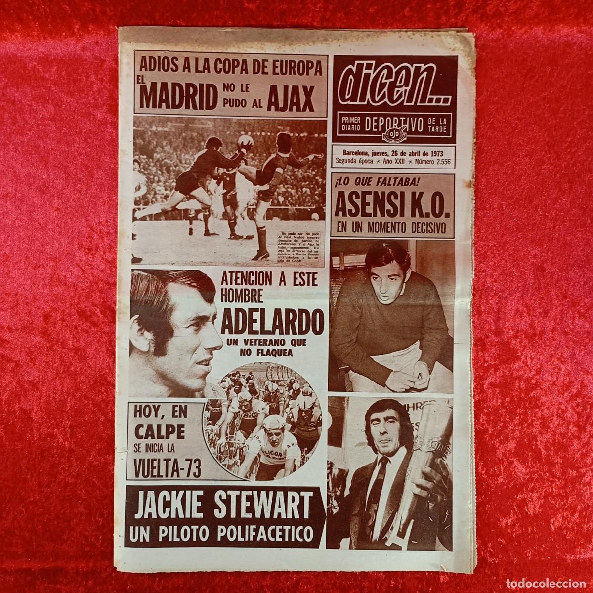 Sammelleidenschaft Sport: REVISTA DICEN - PERIODICO DEPORTIVO - N&Uacute;MERO 2.556 - 26 DE ABRIL DE 1973 - FUTBOL / 262