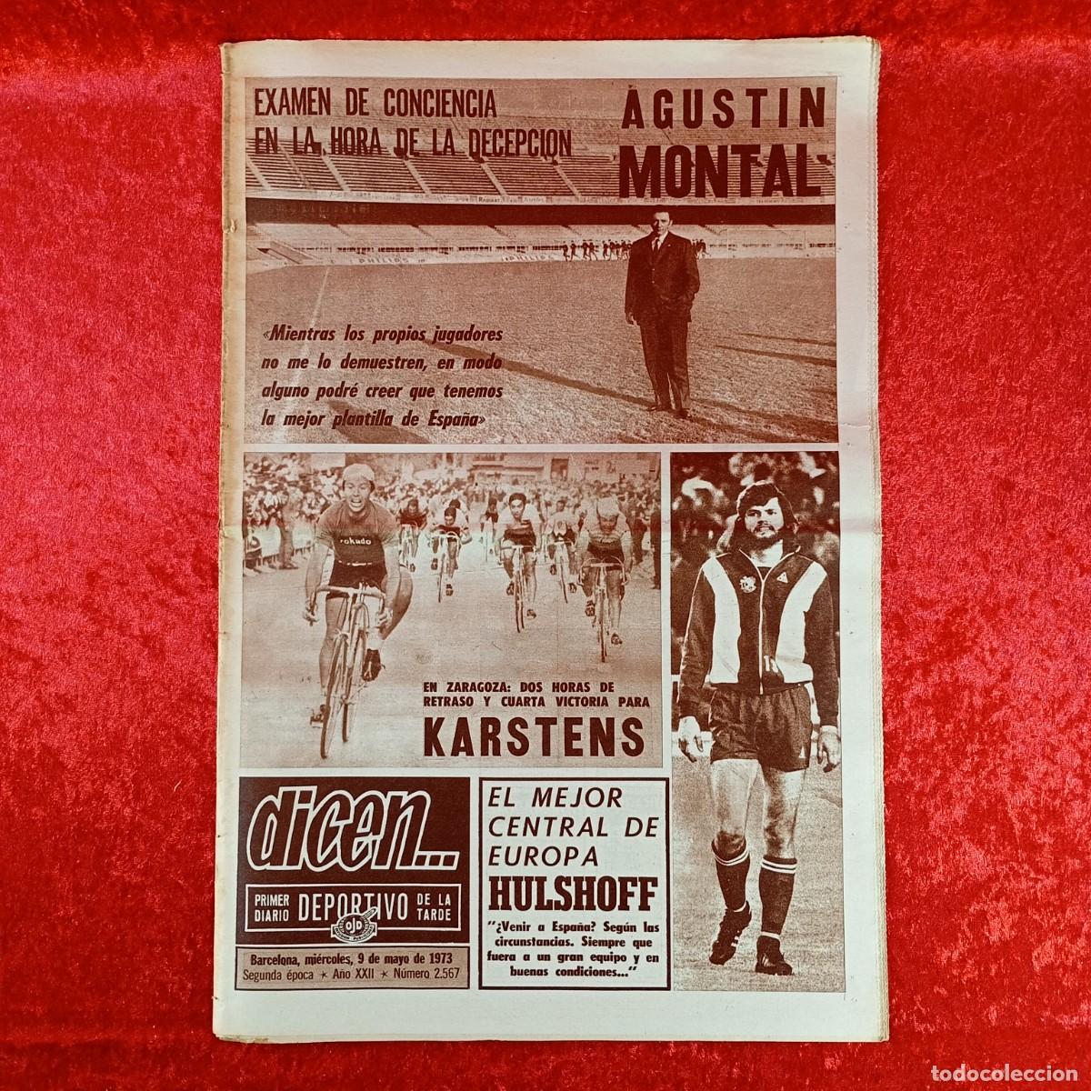 Collectionnisme sportif: REVISTA DICEN - PERIODICO DEPORTIVO - N&Uacute;MERO 2.567 - 9 DE MAYO DE 1973 - FUTBOL / 318