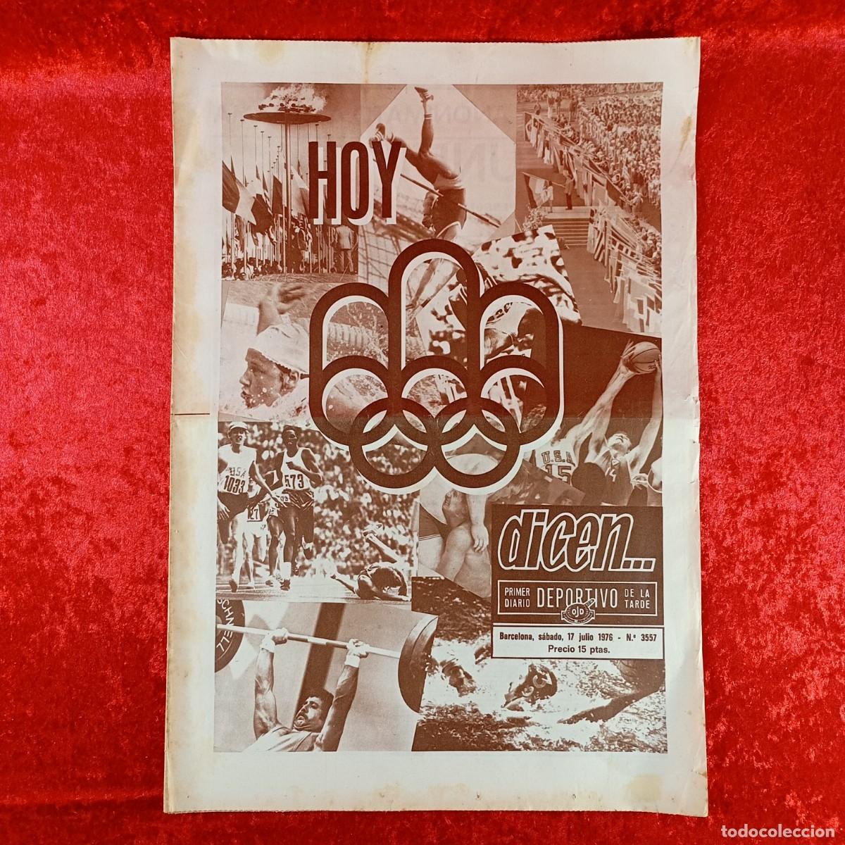 Collectionnisme sportif: REVISTA DICEN - PERIODICO DEPORTIVO - N&Uacute;MERO 3.557 - 17 DE JULIO DE 1976 - FUTBOL / 347