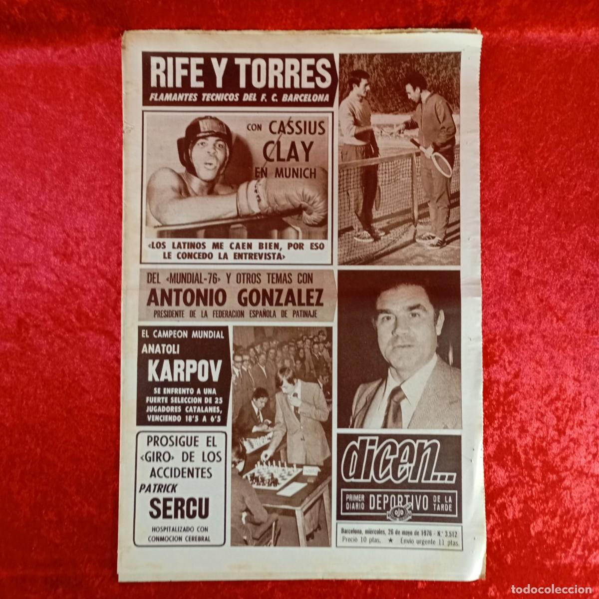 Collectionnisme sportif: REVISTA DICEN - PERIODICO DEPORTIVO - N&Uacute;MERO 3.512 - 26 DE MAYO DE 1976 - FUTBOL / 385