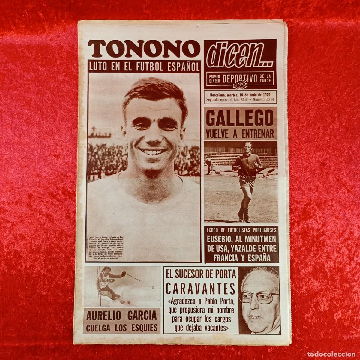 Coleccionismo deportivo: REVISTA DICEN - PERIODICO DEPORTIVO - N&Uacute;MERO 3.214 - 10 DE JUNIO DE 1975 - FUTBOL / 445