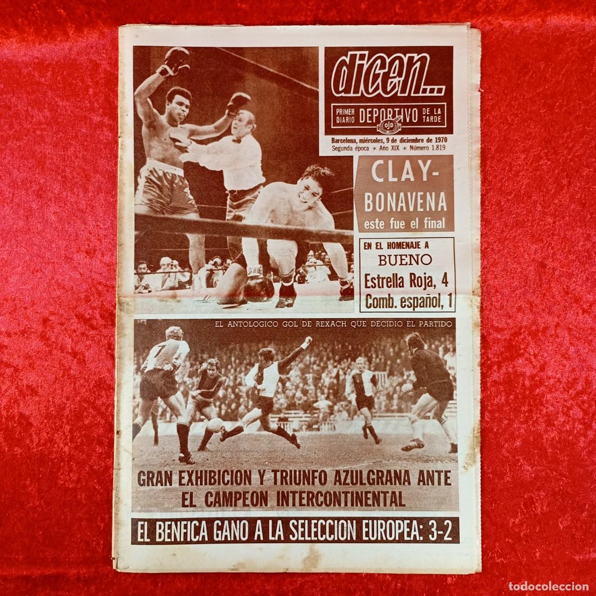 Sammelleidenschaft Sport: REVISTA DICEN - PERIODICO DEPORTIVO - N&Uacute;MERO 1.819 - 9 DE DICIEMBRE DE 1970 - FUTBOL / 471