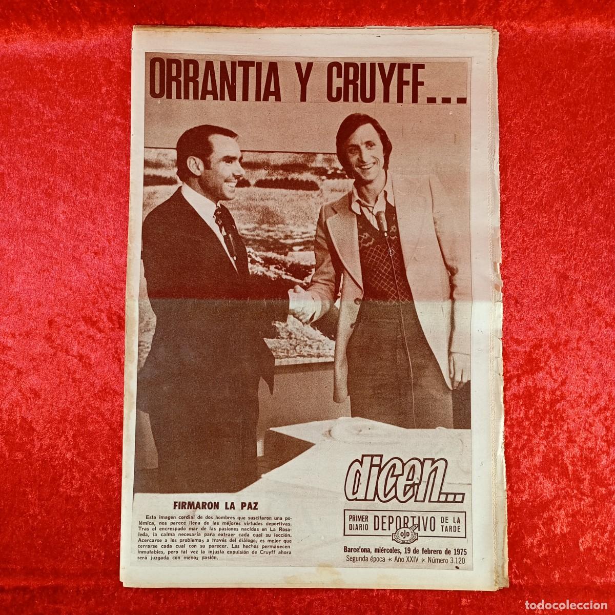 Sports collectibles: REVISTA DICEN - PERIODICO DEPORTIVO - N&Uacute;MERO 3.120 - 19 DE FEBRERO DE 1975 - FUTBOL / 505