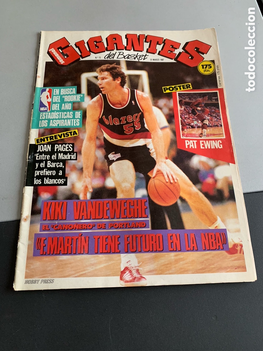 Collectionnisme sportif: GIGANTES del BASKET. 72. P&oacute;ster. PAT EWING