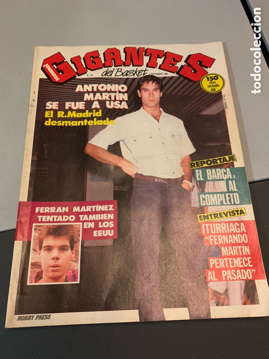 Collectionnisme sportif: GIGANTES del BASKET. 44. P&oacute;ster. ANDRES JIM&Eacute;NEZ