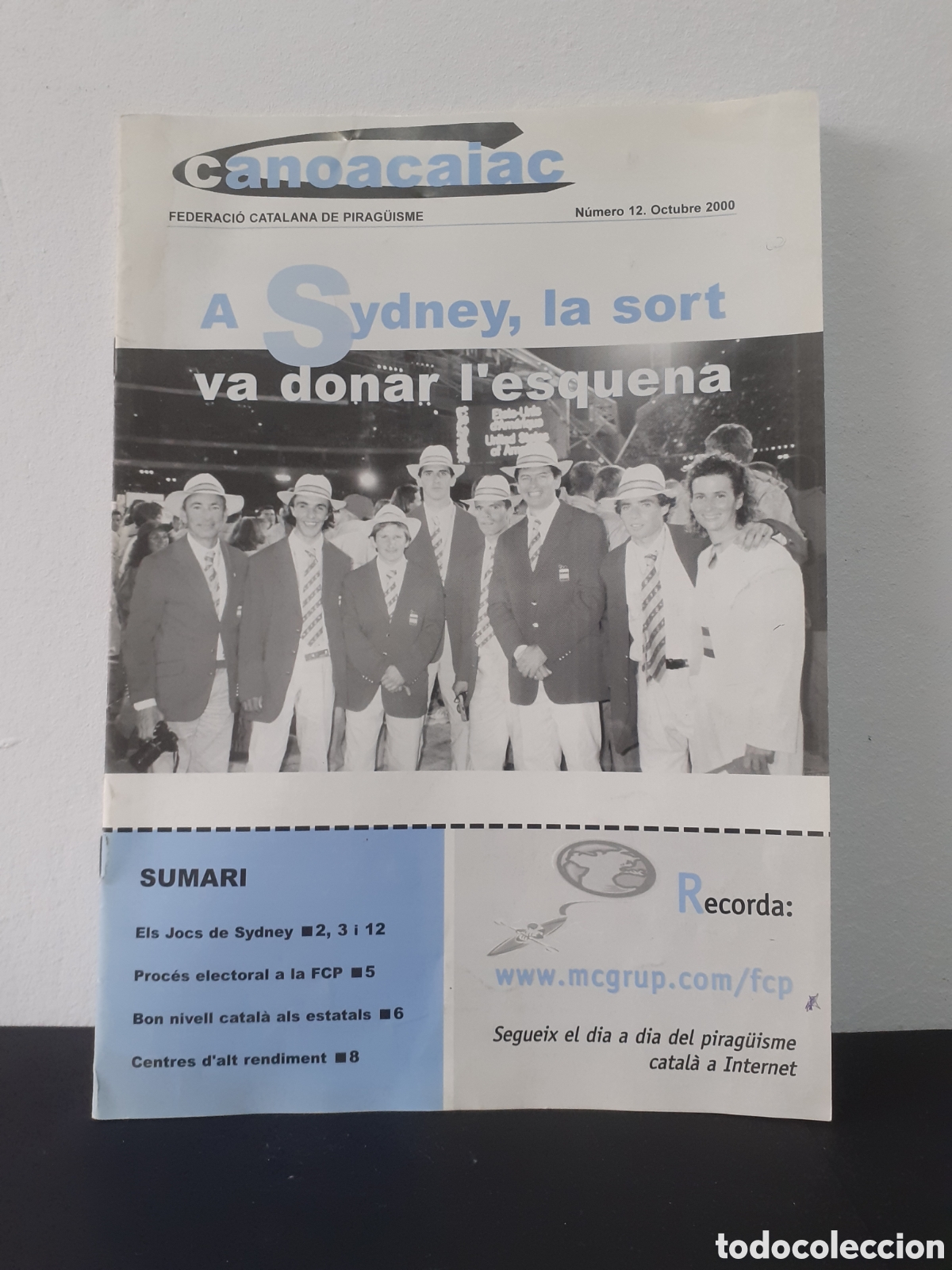 Coleccionismo deportivo: CANOACAIAC - NUMERO 12 ANY 2000 - FEDERACI&Oacute; CATALANA DE PIRAG&Uuml;ISME