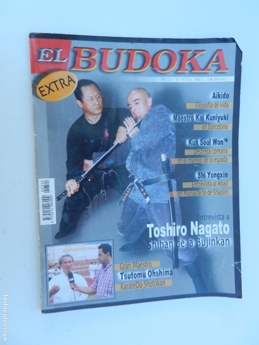Sammelleidenschaft Sport: BUDOKA N&ordm; 321 REVISTA ARTES MARCIALES - TOSHIRO HAGATO ENTREVISTA - EXTRA