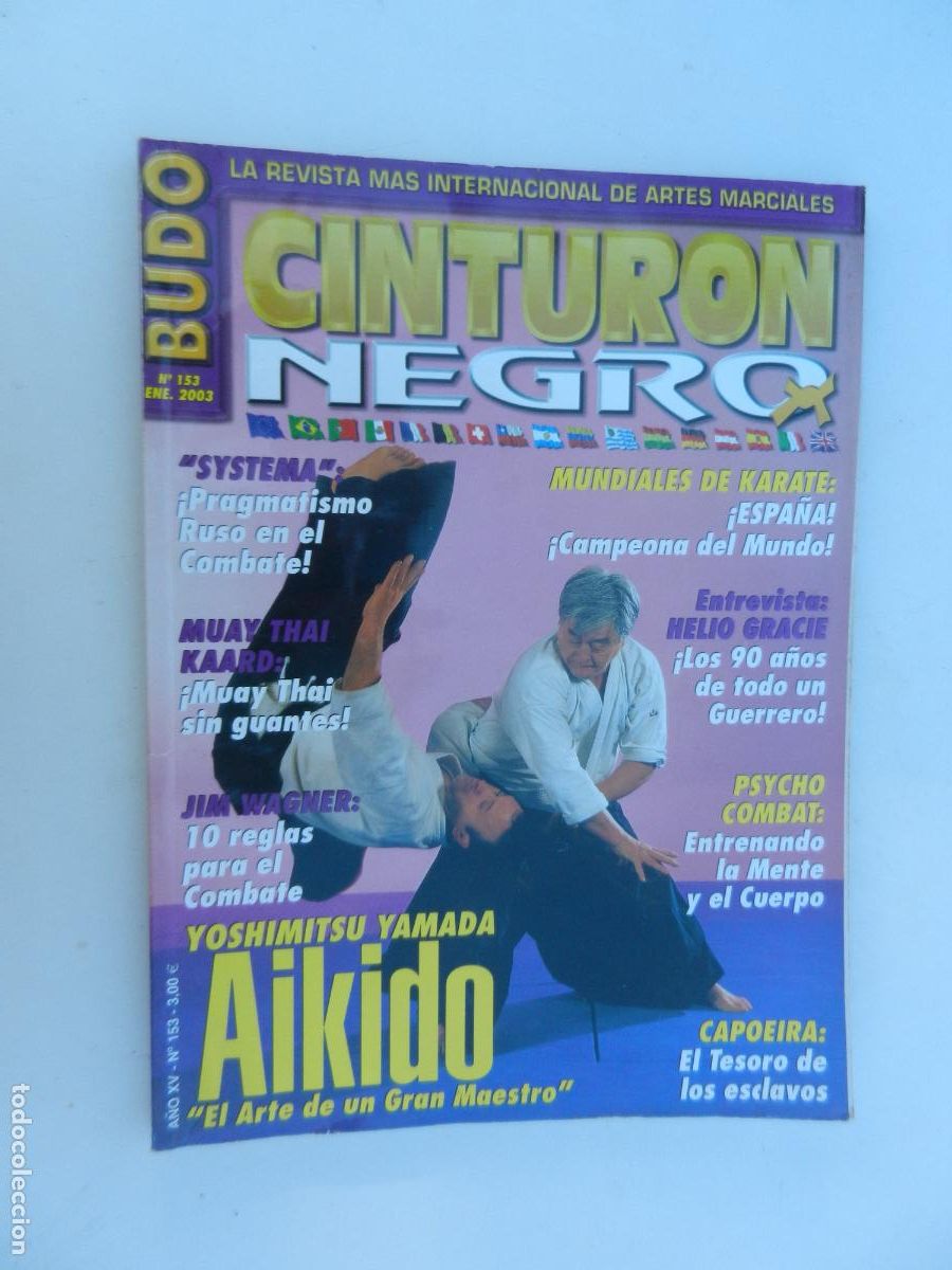 Sammelleidenschaft Sport: CINTURON NEGRO BUDO N&ordm; 153 - REVISTA ARTES MARCIALES -AIKIDO , EL ARTE DE UN GRAN MAESTRO