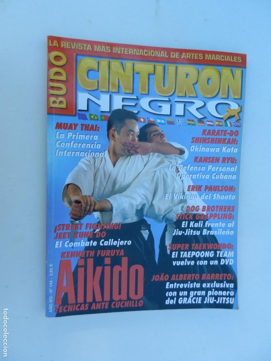 Sammelleidenschaft Sport: CINTURON NEGRO BUDO N&ordm; 144 - REVISTA ARTES MARCIALES -AIKIDO TECNICAS ANTE CUCHILLO