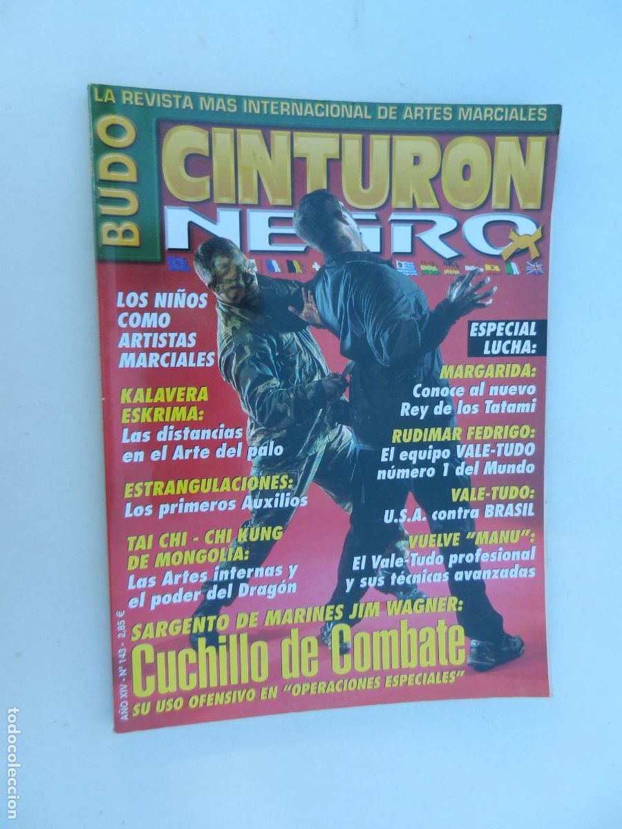 Sammelleidenschaft Sport: CINTURON NEGRO BUDO N&ordm; 143 - REVISTA ARTES MARCIALES -CUCHILLO DE COMBATE