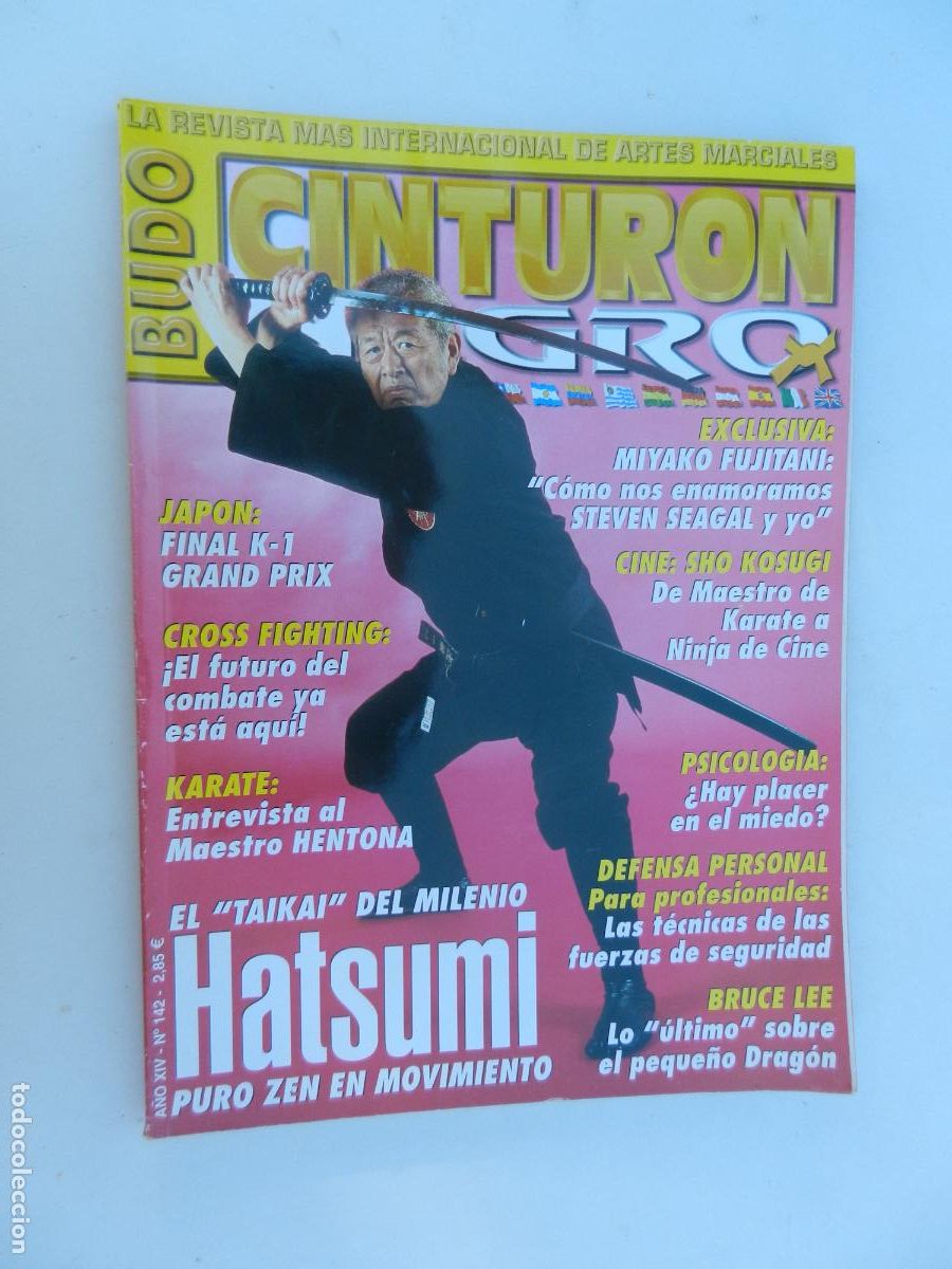 Sammelleidenschaft Sport: CINTURON NEGRO BUDO N&ordm; 143 - REVISTA ARTES MARCIALES -HATSUMI , PURO ZEN EN MOVIMIENTO