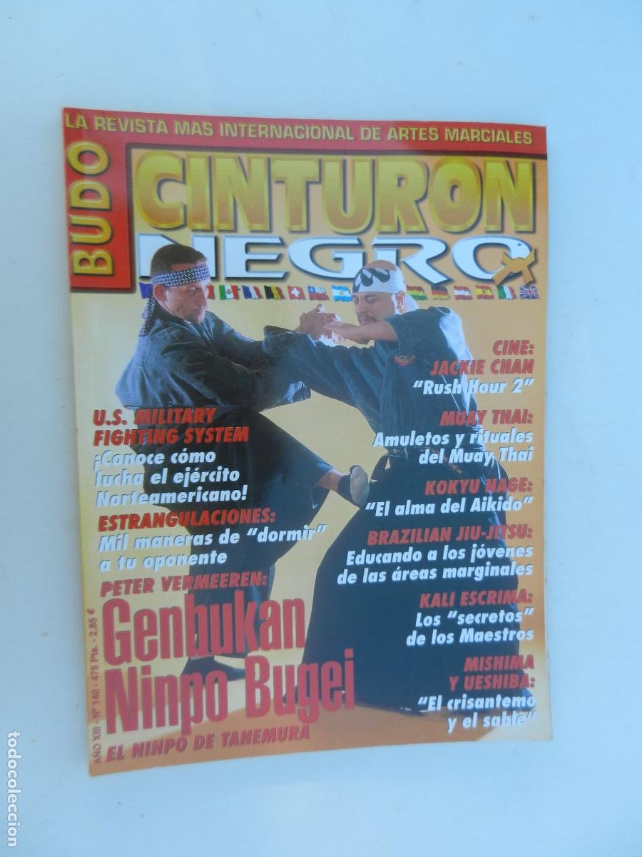 Sammelleidenschaft Sport: CINTURON NEGRO BUDO N&ordm; 140 - REVISTA ARTES MARCIALES -GENBUKAN NINPO BUGEI