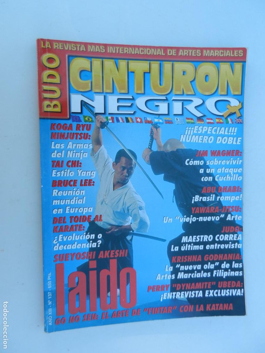 Sammelleidenschaft Sport: CINTURON NEGRO BUDO N&ordm; 137 - REVISTA ARTES MARCIALES -LAIDO