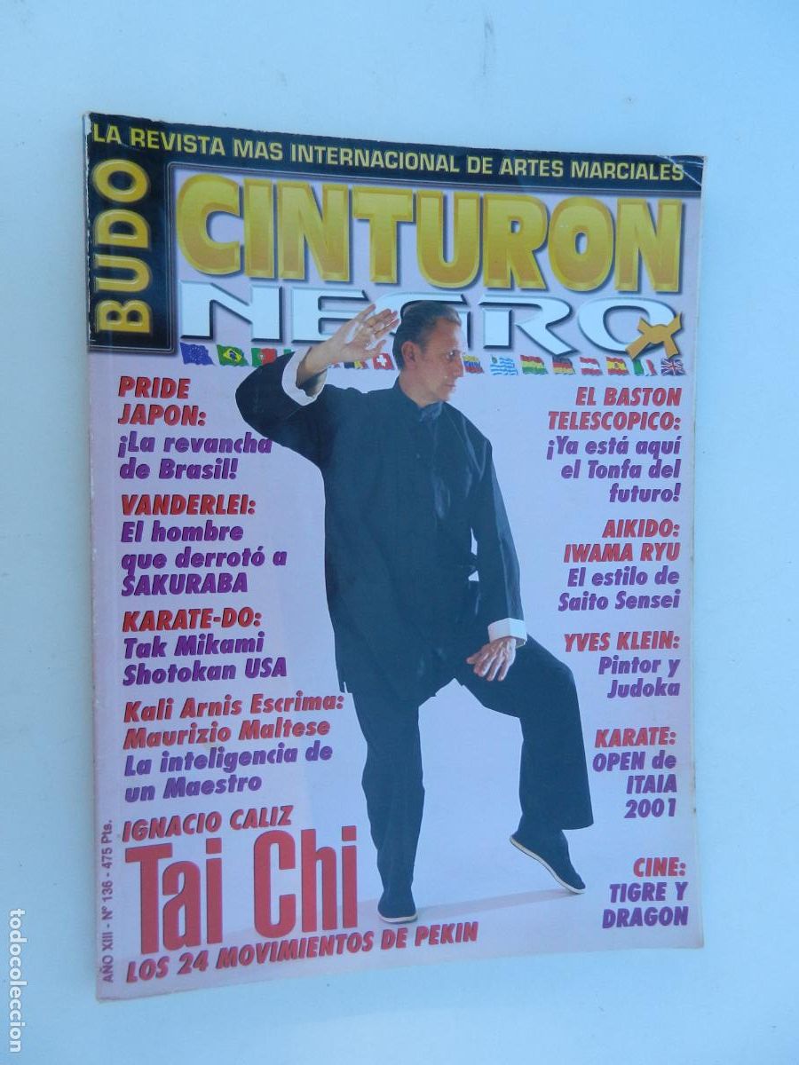 Sammelleidenschaft Sport: CINTURON NEGRO BUDO N&ordm; 136 - REVISTA ARTES MARCIALES -IGNACIO CALIZ - TAI CHI