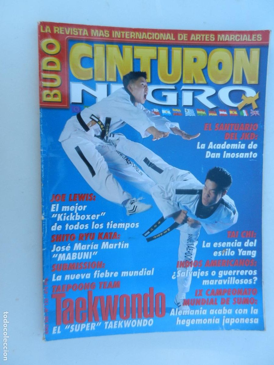 Sammelleidenschaft Sport: CINTURON NEGRO BUDO N&ordm; 133- REVISTA ARTES MARCIALES - TAEKWONDO - JOE LEWIS