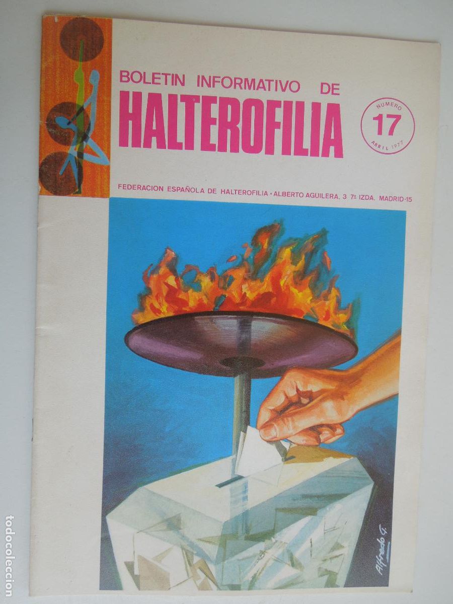 Sammelleidenschaft Sport: HALTEROFILIA , BOLETIN INFORMATIVO N&ordm; 17 - ABRIL 1977- VER INDICE -