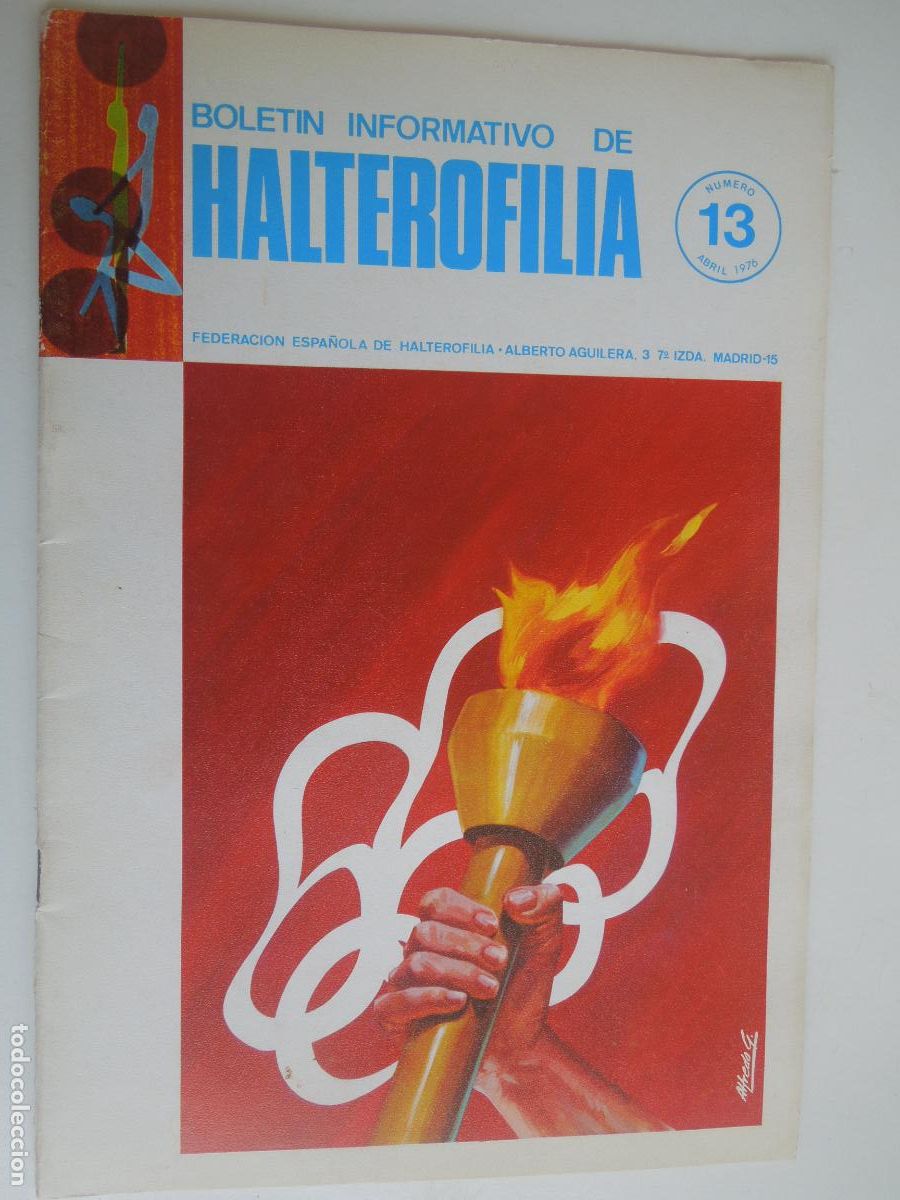 Sammelleidenschaft Sport: HALTEROFILIA , BOLETIN INFORMATIVO N&ordm; 13 - ABRIL 1976- VER INDICE -