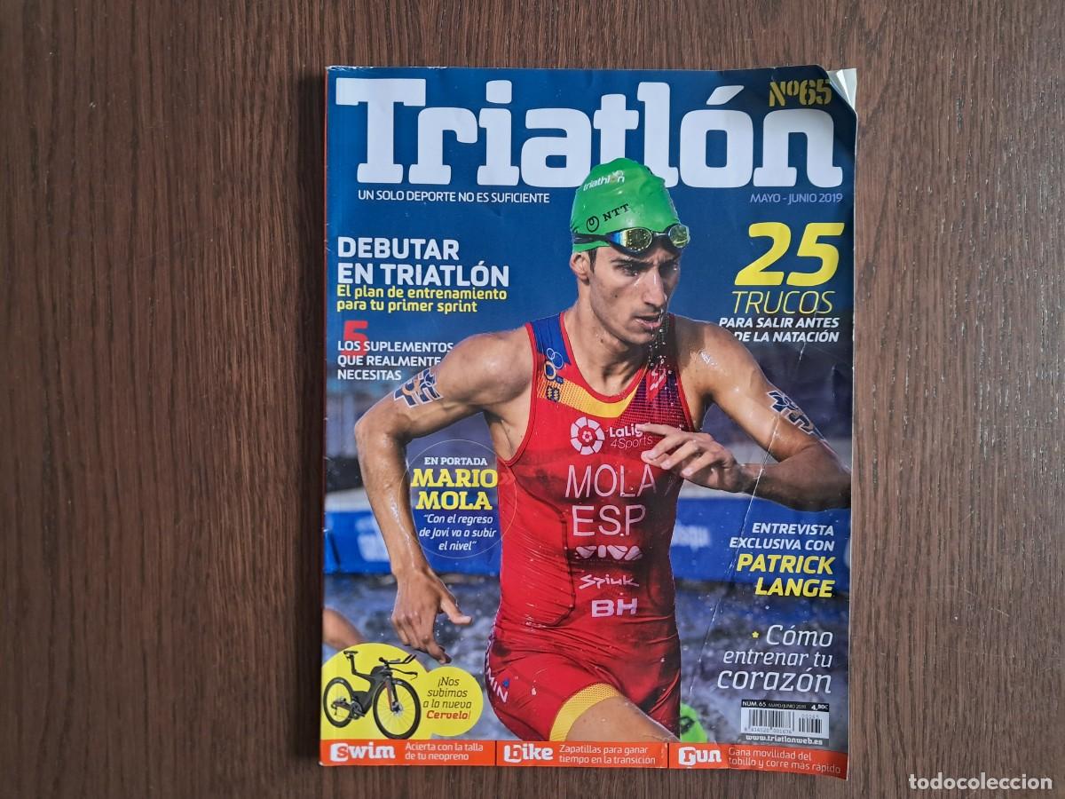 Coleccionismo deportivo: revista de deporte, triatl&oacute;n n&ordm; 65, junio 2019. Mario Mola.