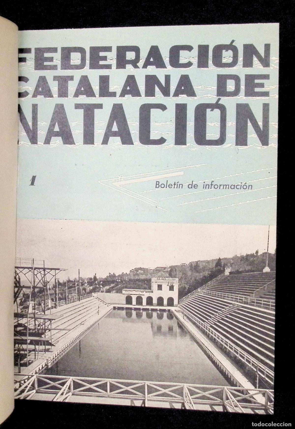 Coleccionismo deportivo: BOLET&Iacute;N DE LA FEDERACI&Oacute;N CATALANA DE NATACI&Oacute;N. 1944-1947. 44 N&Uacute;MEROS.