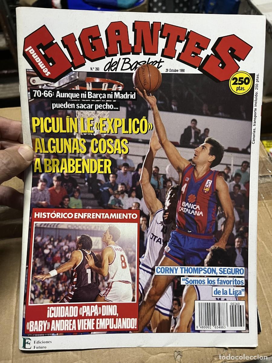 Coleccionismo deportivo: REVISTA GIGANTES DEL BASKET # 260 (29-10-1990) PICULIN ORTIZ POSTER MARK JACKSON NEW YORK KNICKS