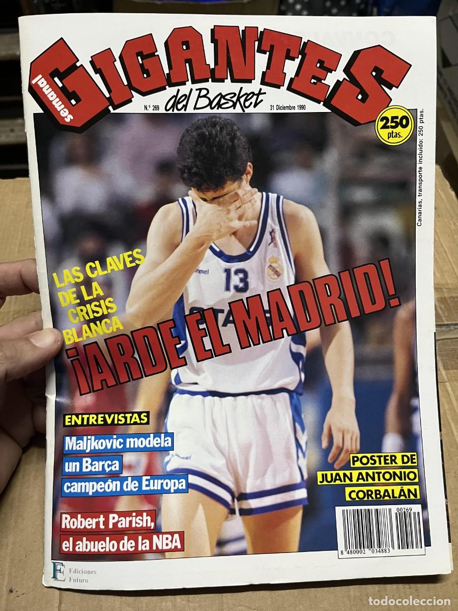 Coleccionismo deportivo: REVISTA GIGANTES DEL BASKET # 269 (31-12-1990) POSTER JUAN ANTONIO CORBALAN FORUM FILATELICO