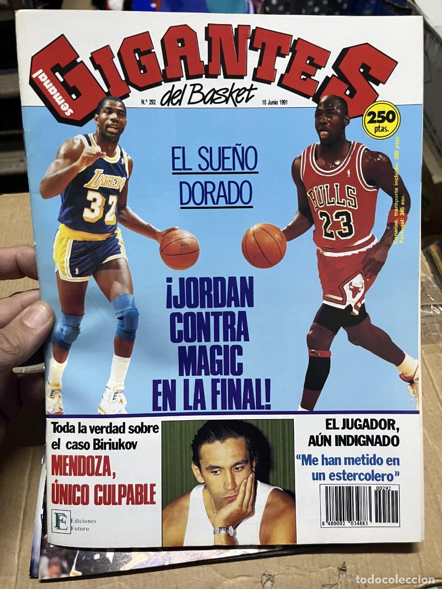 Collezionismo sportivo: REVISTA GIGANTES DEL BASKET # 292 (10-6-1991) JORDAN MAGIC POSTER TOMAS JOFRESA JOVENTUT