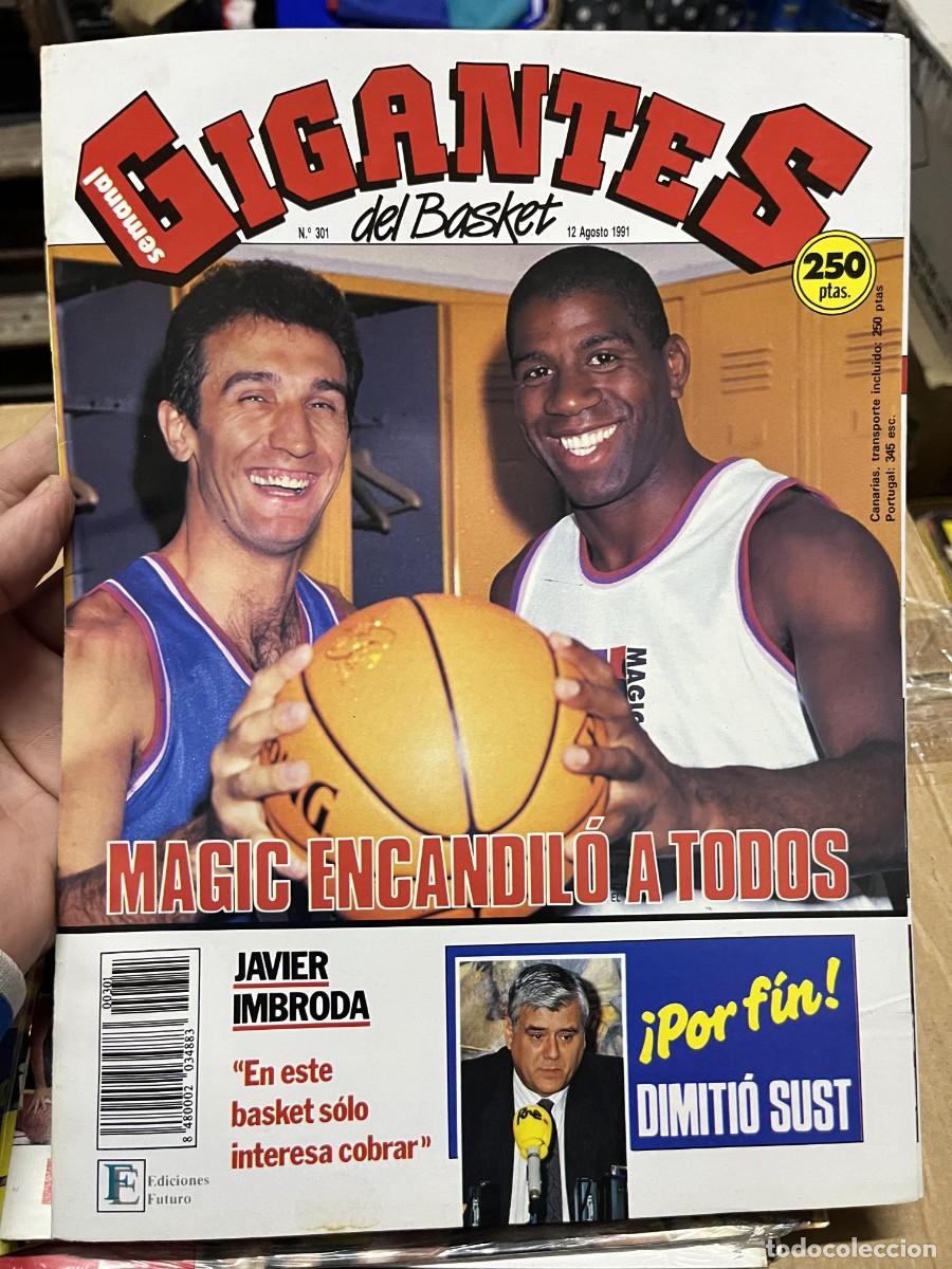 Coleccionismo deportivo: REVISTA GIGANTES DEL BASKET # 301 (12-8-1991) EPI MAGIC POSTER GEORGE GERVIN TDK