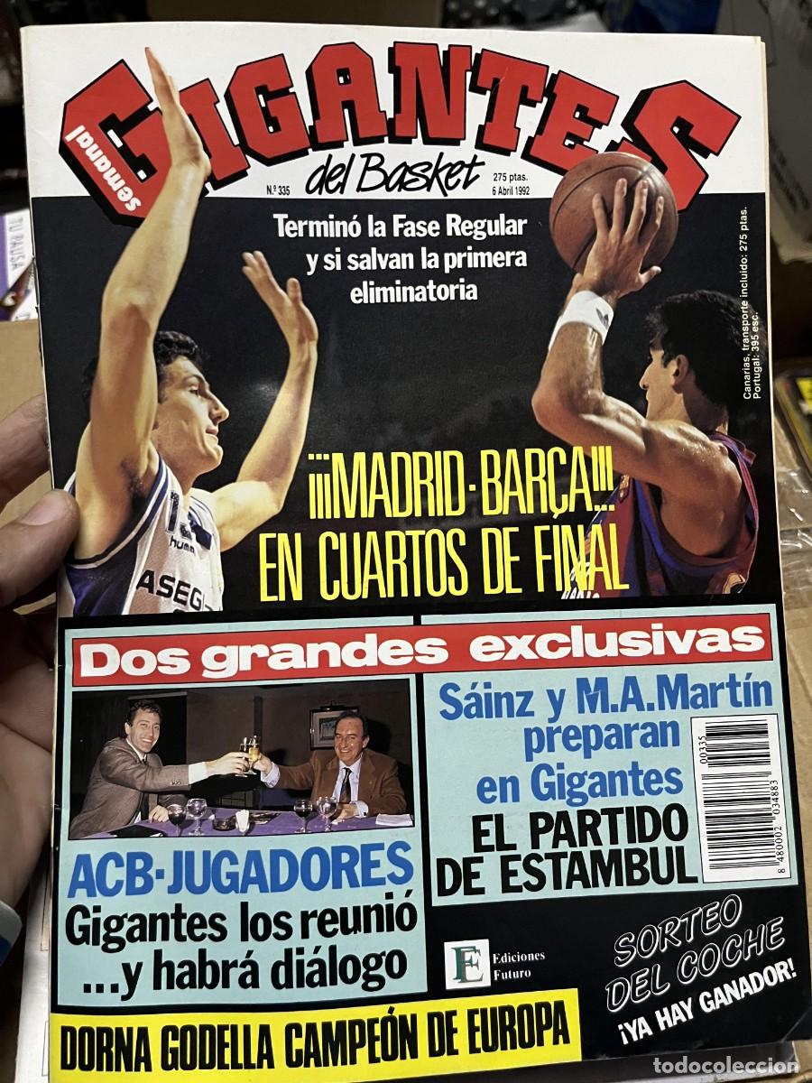 Coleccionismo deportivo: REVISTA GIGANTES DEL BASKET # 335 (6-4-1992) POSTER DORNA GODELLA CAMPEON DE EUROPA