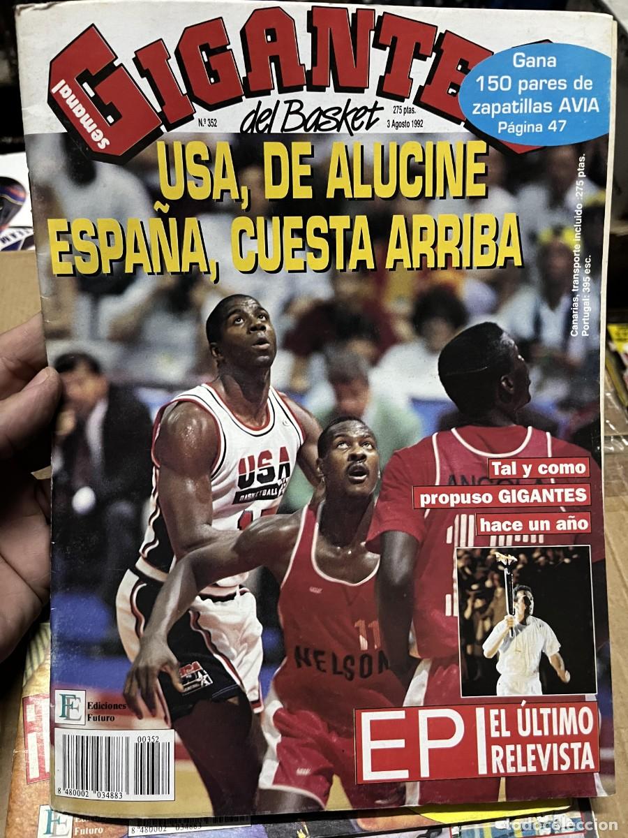 Coleccionismo deportivo: REVISTA GIGANTES DEL BASKET # 352 (3-8-1992) OLIMPICOS # 8 JOFRESA JAVIER FERNANDEZ POSTER AVIA