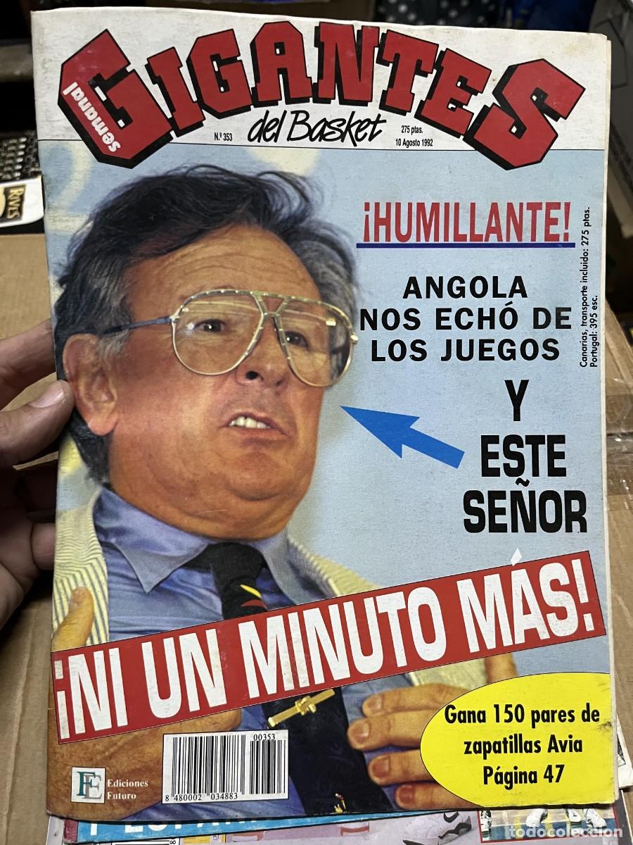 Coleccionismo deportivo: REVISTA GIGANTES DEL BASKET # 353 (10-8-1992) OLIMPICOS # 9 JOSE BIRIUKOV GIGANTES POSTER AVIA