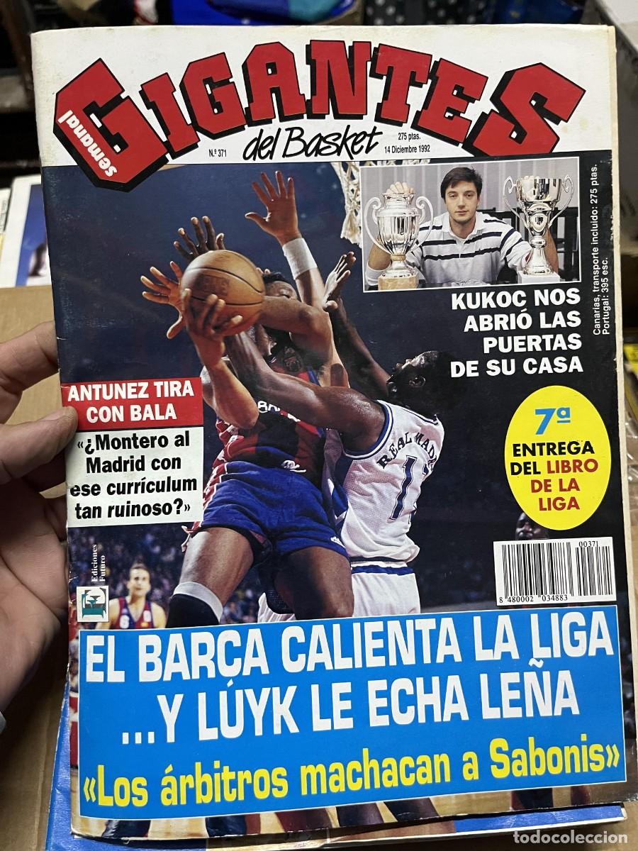 Coleccionismo deportivo: REVISTA GIGANTES DEL BASKET # 371 (14-12-1992) POSTER ANDRE TURNER COREN ORENSE FASCICULO 7 ORENGA
