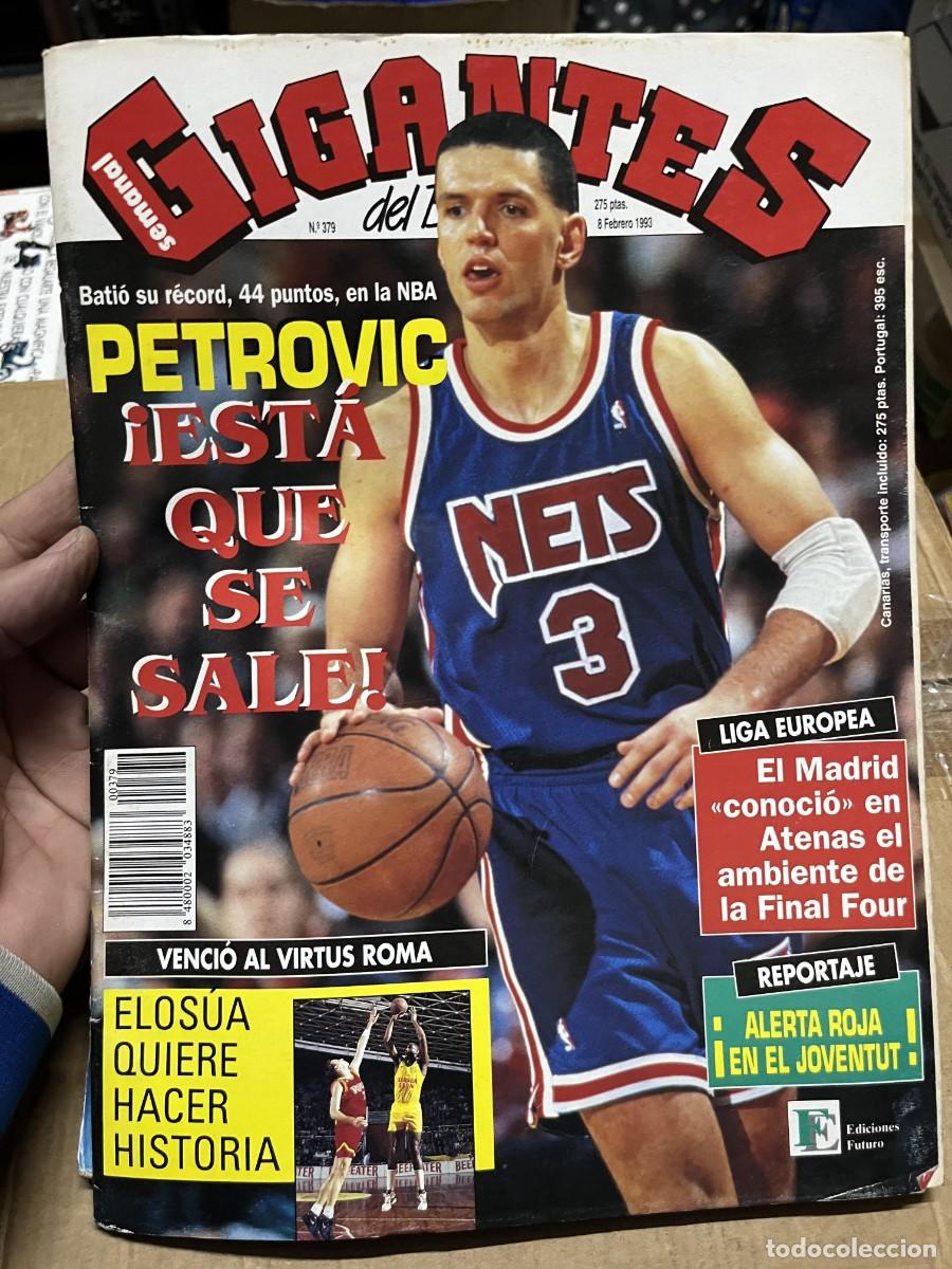 Coleccionismo deportivo: REVISTA GIGANTES DEL BASKET # 379 (8-2-1993) DRAZEN PETROVIC POSTER RAFAEL VECINA ESTUDIANTES