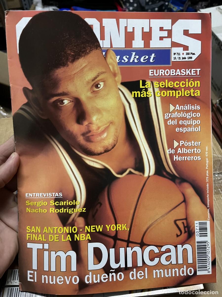Coleccionismo deportivo: REVISTA GIGANTES DEL BASKET # 711 JUNIO 1999 EUROBASKET TIM DUNCAN POSTER ALBERTO HERREROS