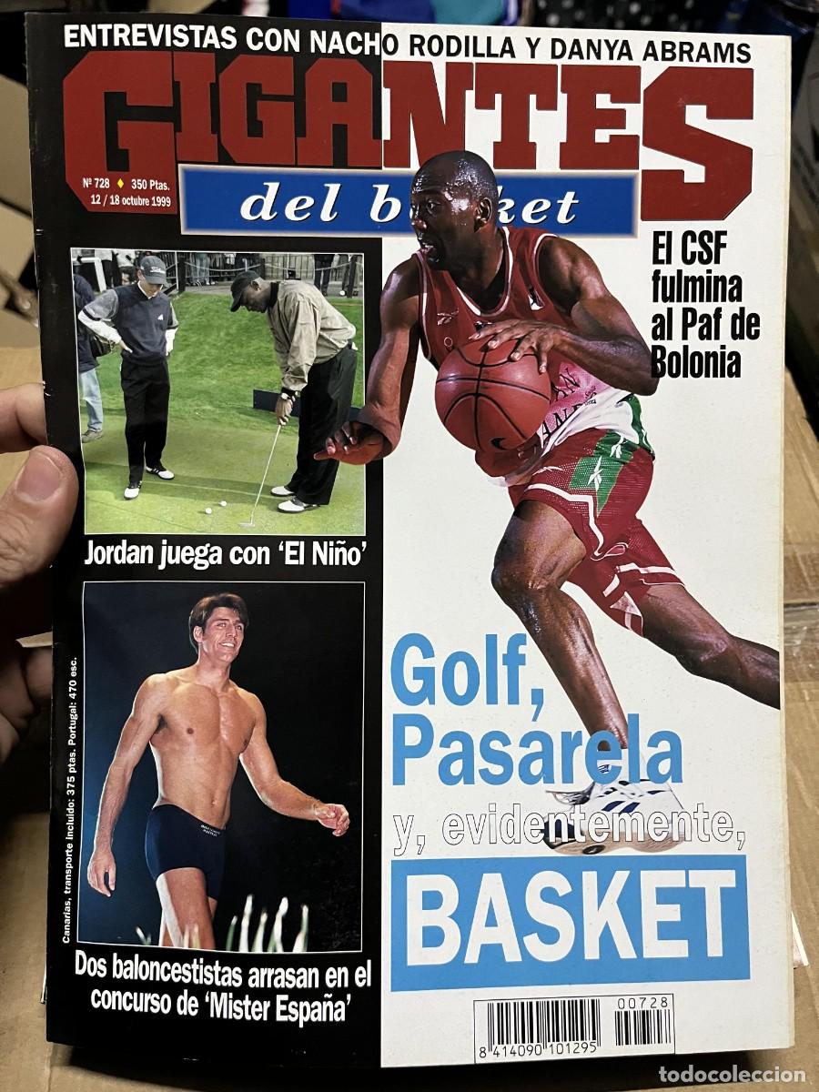 Coleccionismo deportivo: REVISTA GIGANTES DEL BASKET # 728 OCTUBRE 1999 GOLF POSTER LUIS SCOLA