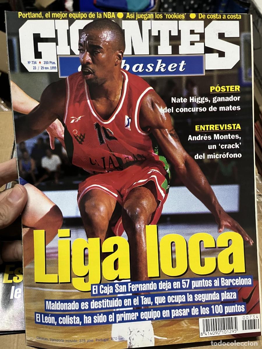 Coleccionismo deportivo: REVISTA GIGANTES DEL BASKET # 734 NOVIEMBRE 1999 POSTER NATE HIGGS MATES